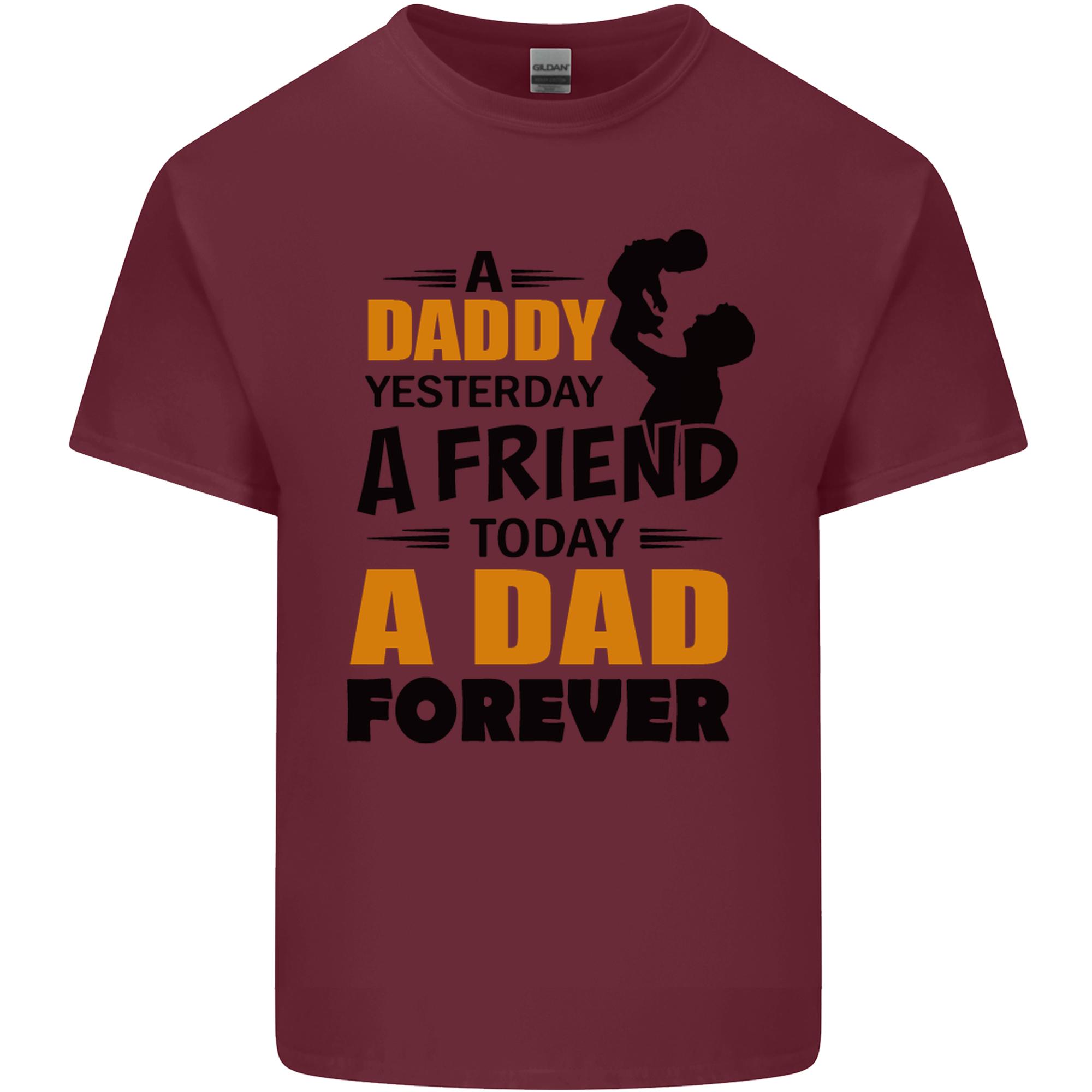 Daddy A Dad Forever Funny Fathers Day Unisexs Light Cotton TShirt S