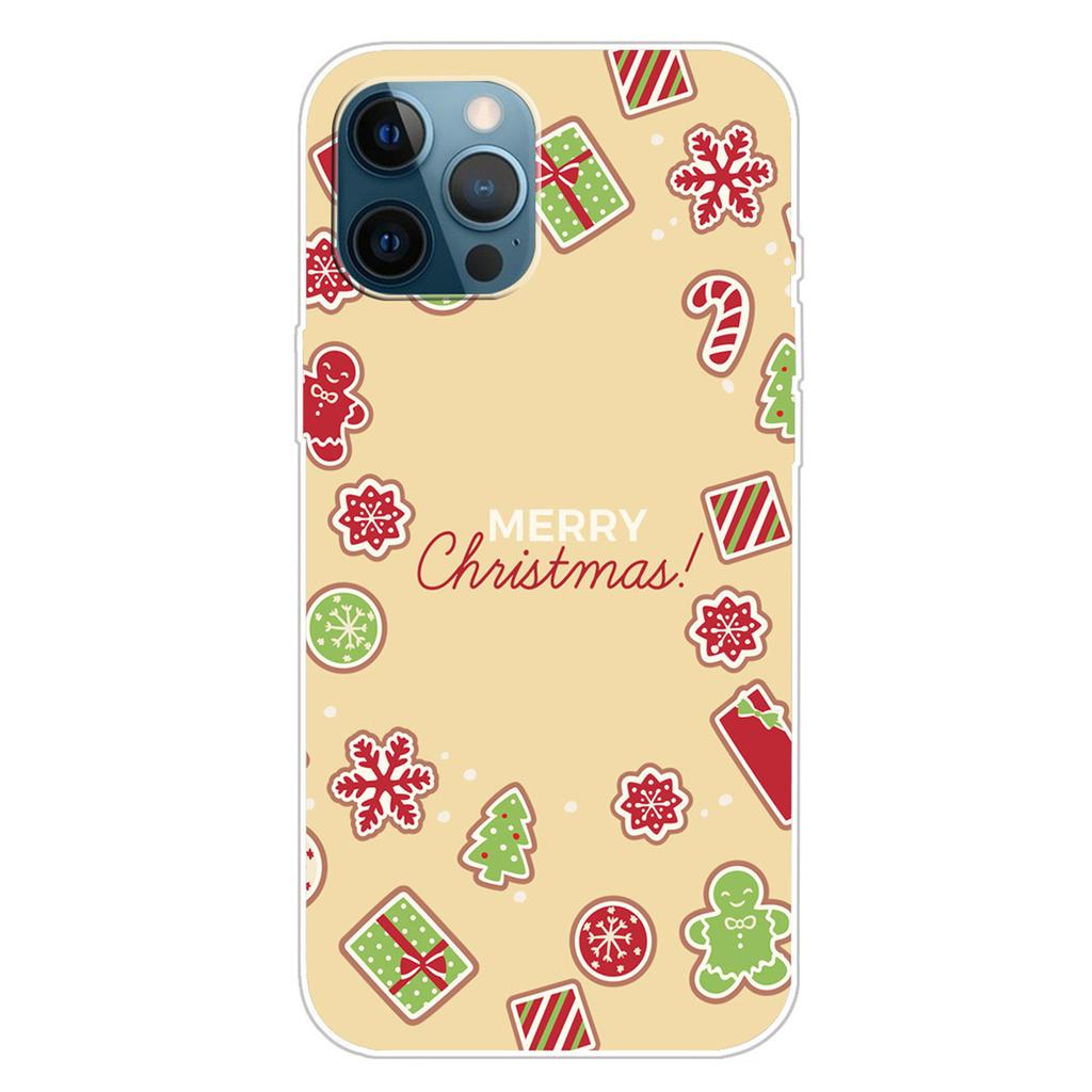 For iPhone 16 Pro Max Case Christmas Pattern Printing Soft TPU Phone Cover