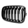 Glossy Black Car Grille Grill 2 Slat Front Kidney For BMW F15 F16 X5 X6 F85 F86 X5M X6M 2014-2018 Replacement Front Kidney Grill