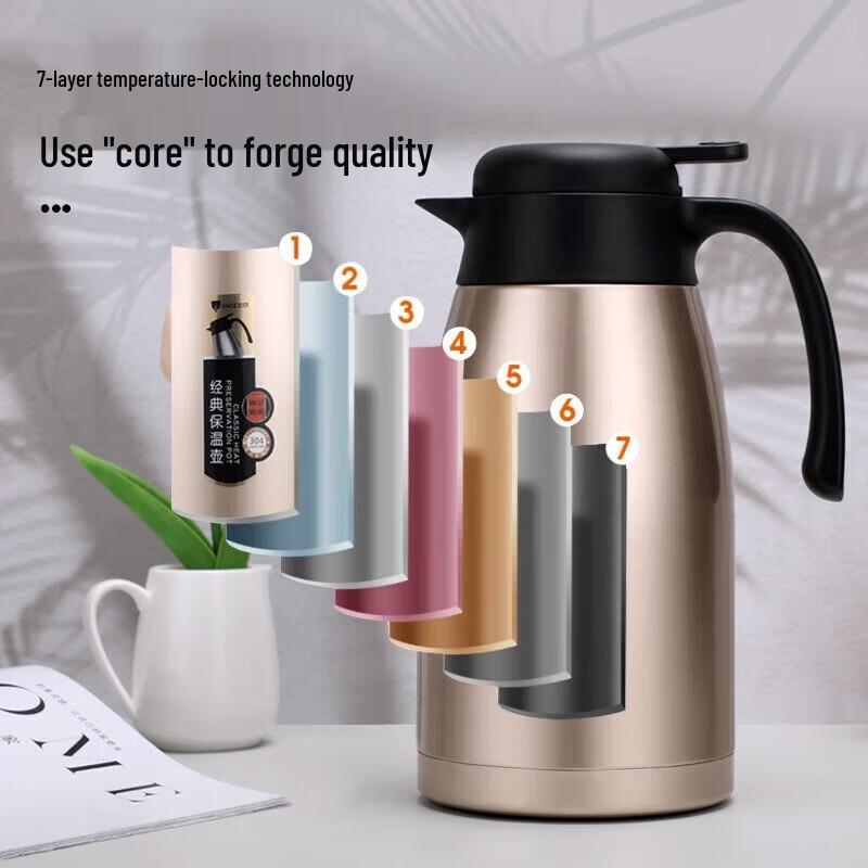 

HOAOR 2.2L 304 Stainless Steel Insulated Coffee Pot Kettle