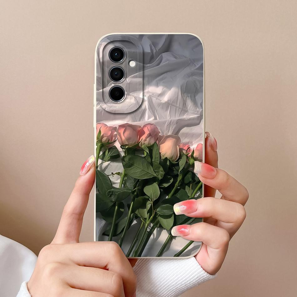 Case For Samsung Galaxy M14 M23 F23 M33 M53 Back Cover Cute Trendy Soft Liquid Silicone Camera Protection Anti Drop Phone Cases