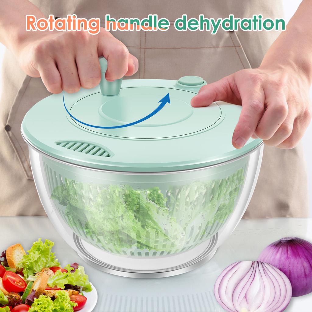 Vegetables Salad Spinner Lettuce Leaf Vegetable Dehydrator Multifunctional Vegetable Washer Bowl Salad Vegetable Dryer Mixer