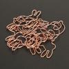 20Pcs Paper Clip  Gold Rabbit Shape Animal SpecialShaped Office Document Cute Pin