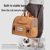 Expandable Breathable Pet Backpack: Large Capacity, Double Shoulder & Handheld for Dogs and Cats