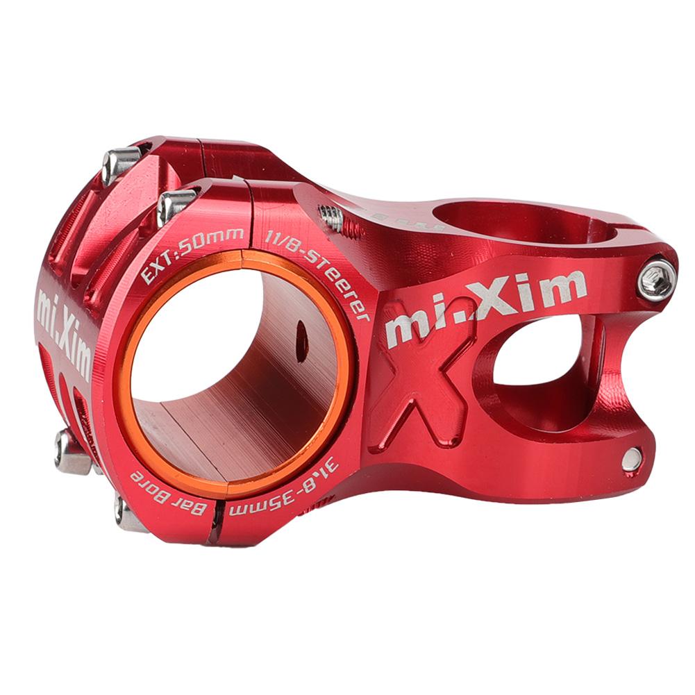31.8*50mm Aluminium Alloy Short Bike Bar Handlebar Stem Riser   Parts(red)