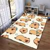 Cute Capybara Cartoon Pattern Carpet for Living Room Decoration Rug Suitable for Use As an Anti-slip for Living Room Bedroom Sofas