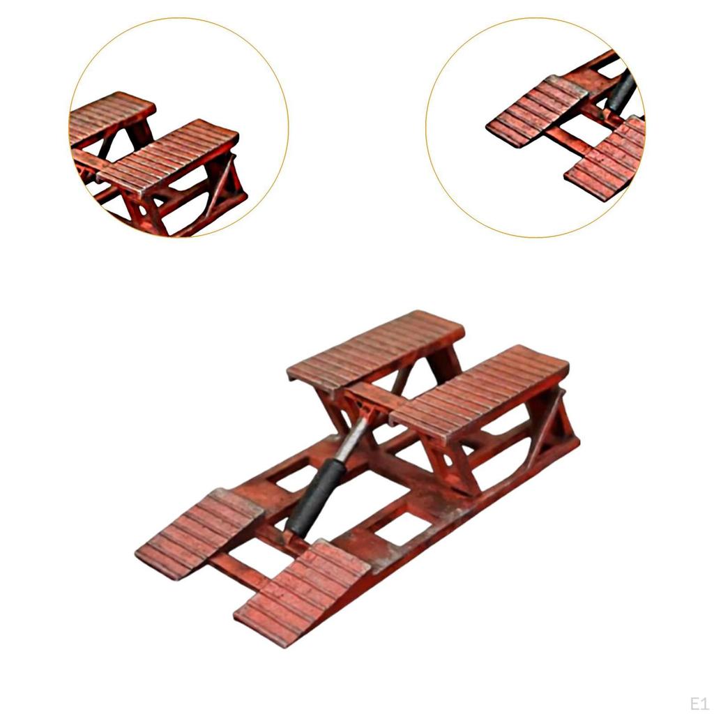 Car Lift Garage Lifter 1/64 Scale Classic Diorama Decoration Vehicle Maintenance Authentic for