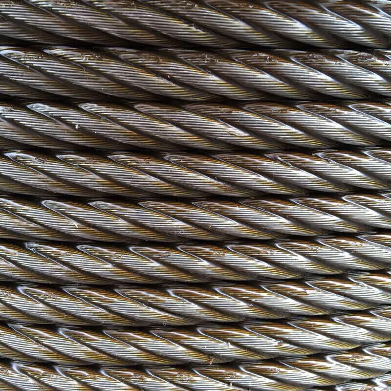 Hantian Steel 8mm Oil-Coated Soft Wire Rope (6x19+FC)