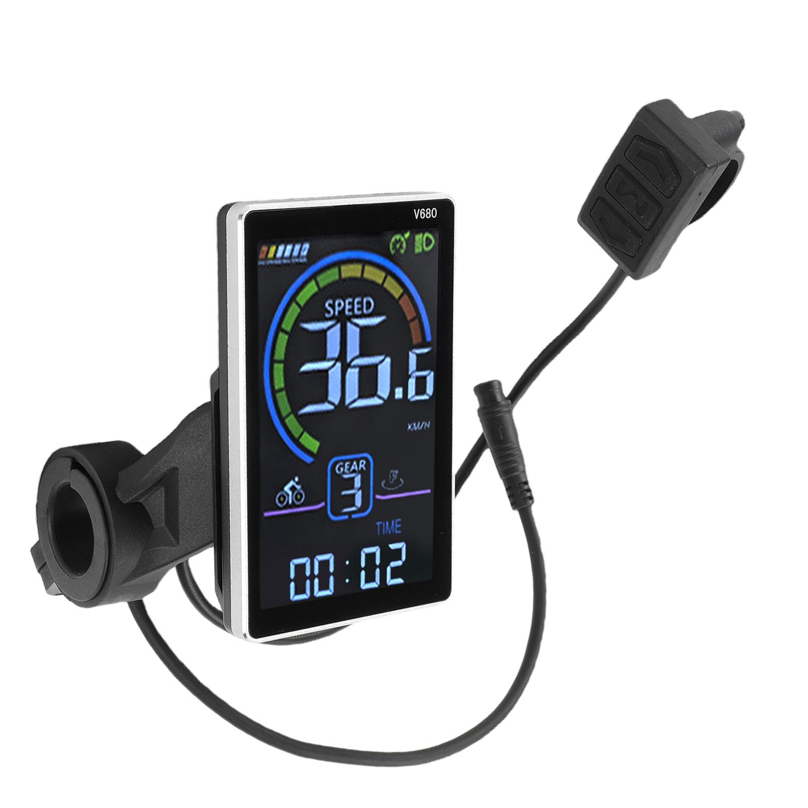 Electric Bike LCD Display 6 Pin M5 Scooter LCD Display Panel Cycling Accessory Easy To Install