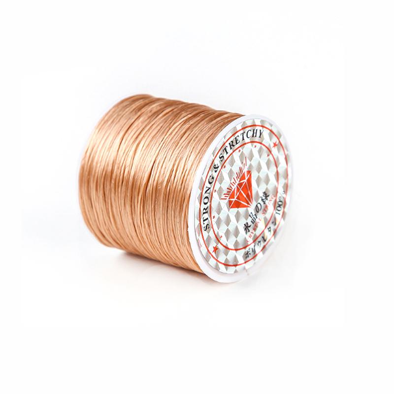 1 Roll Transparent Elastic Crystal Line Beading Cord for Jewelry Making and Garment Accessories