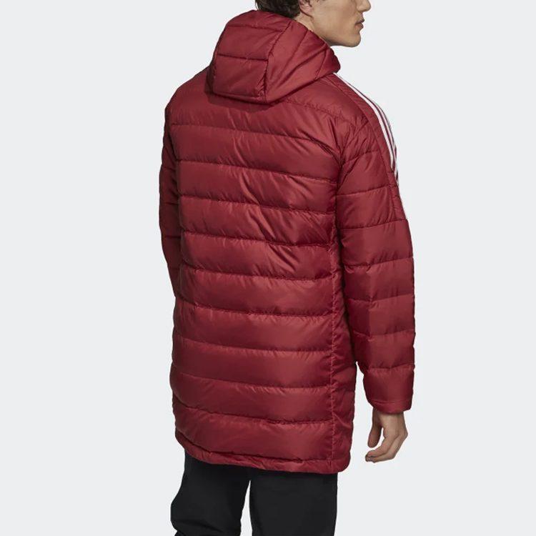 Adidas Down Jackets Men's Red Hooded Moderate Other GH4606