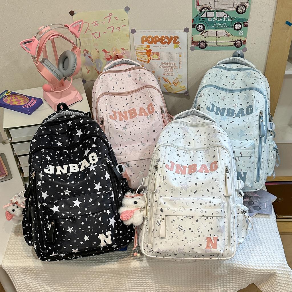 Schoolbag new high-value fresh and sweet large-capacity backpack women's outdoor leisure travel backpack junior high school student schoolbag