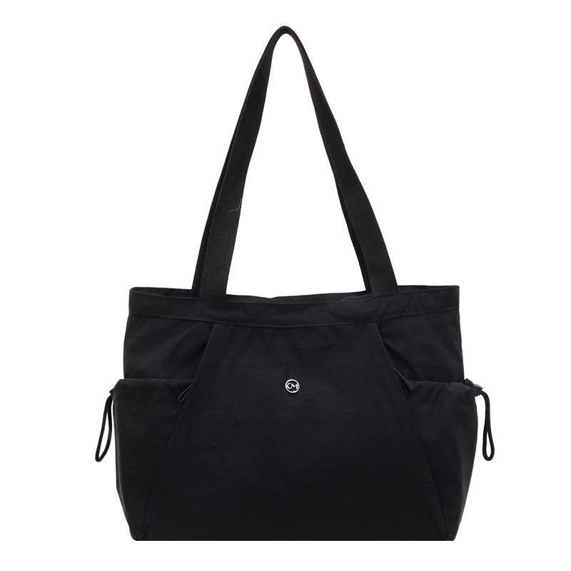 Water-Resistant Nylon Tote Bag for Women – Lightweight and Durable Everyday Shoulder Bag with Multiple Pockets