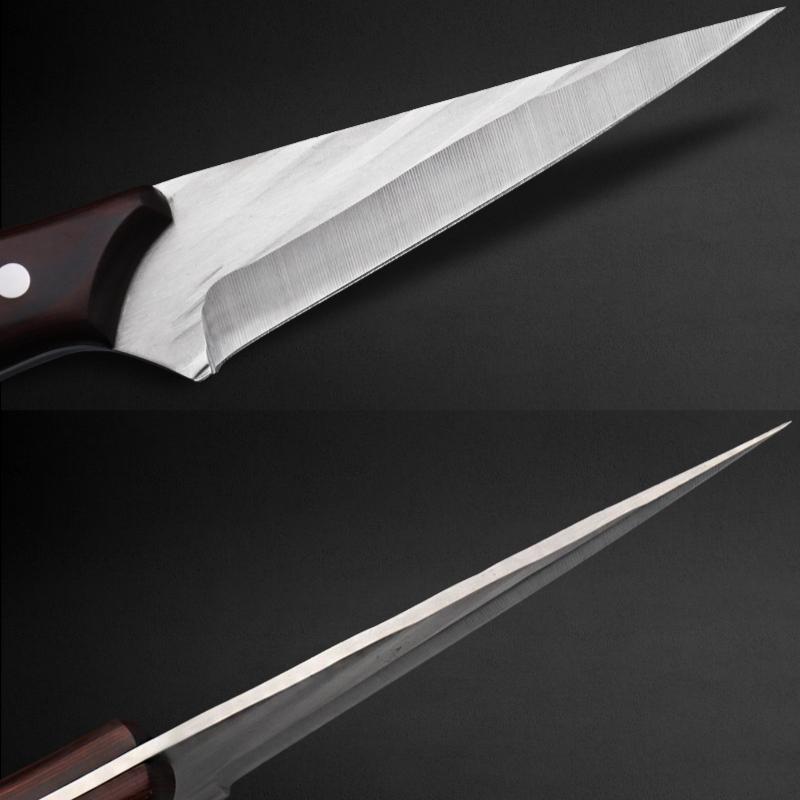 1PC Forging Boning Knife Chef's Knife Slaughtering Pigs Sheep Meat Cutting Knife Stainless Steel Cooking Knife