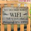 Artwish Vintage Metal Wall Sign for Home Bar Cafe  Rustic Tin Funny Quote Decor  Durable