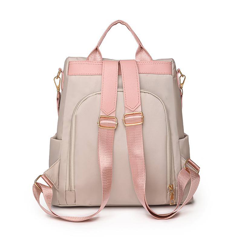 Embroidery Designer Women Backpack - Waterproof Oxford Anti-theft School Bag with Large Capacity