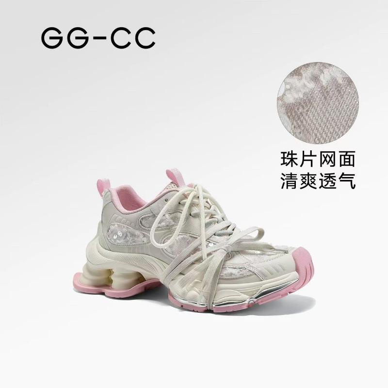 [Xu Ruohan] Mirage Night Particle Summer New Old Platform Dad Shoes Breathable Mesh Shoes Women