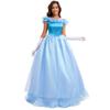 Halloween Volwassen Assepoester Prinses Assepoester Jurk Sprookje Cosplay Podium Jurk Jurk Jurk