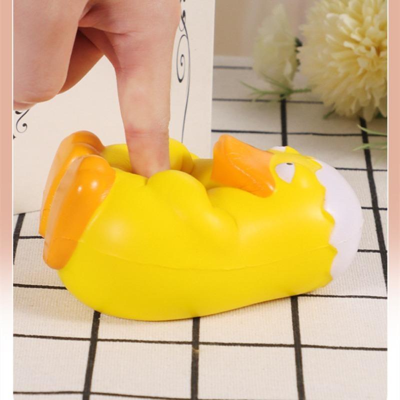 

1pc Duck Squeeze Toys, Slow Rebound Stress Relieving Recreational Products, Pinch and Squeeze Stress Relieving Toys 1pc жовтий