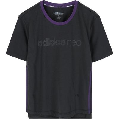 adidas Neo Comfortable Breathable Casual Short Sleeve T-Shirt Women Tops Black DZ9287