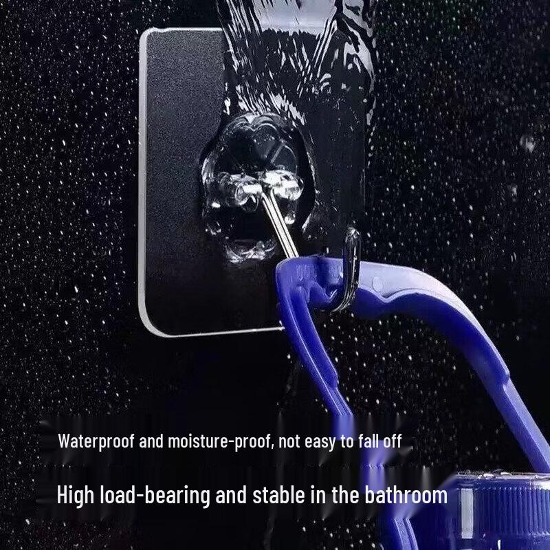Jujie Seamless Transparent Adhesive Wall Hooks