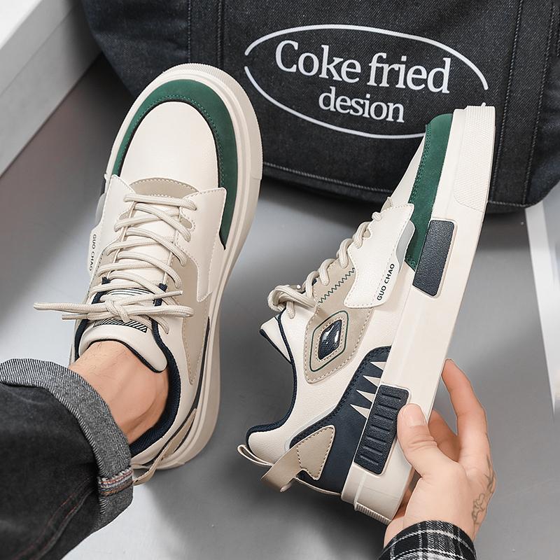 Men Shoes Sneakers Chunky Mens Casual Shoes Luxury Breathable Men Walking Shoes Trend Leather Shoes for Men Running Shoes Male Footwear