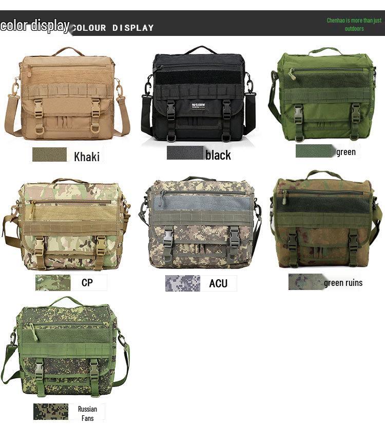 Men's & Women's Outdoor Tactical Crossbody Bag - Camouflage Black Hawk Laptop Backpack