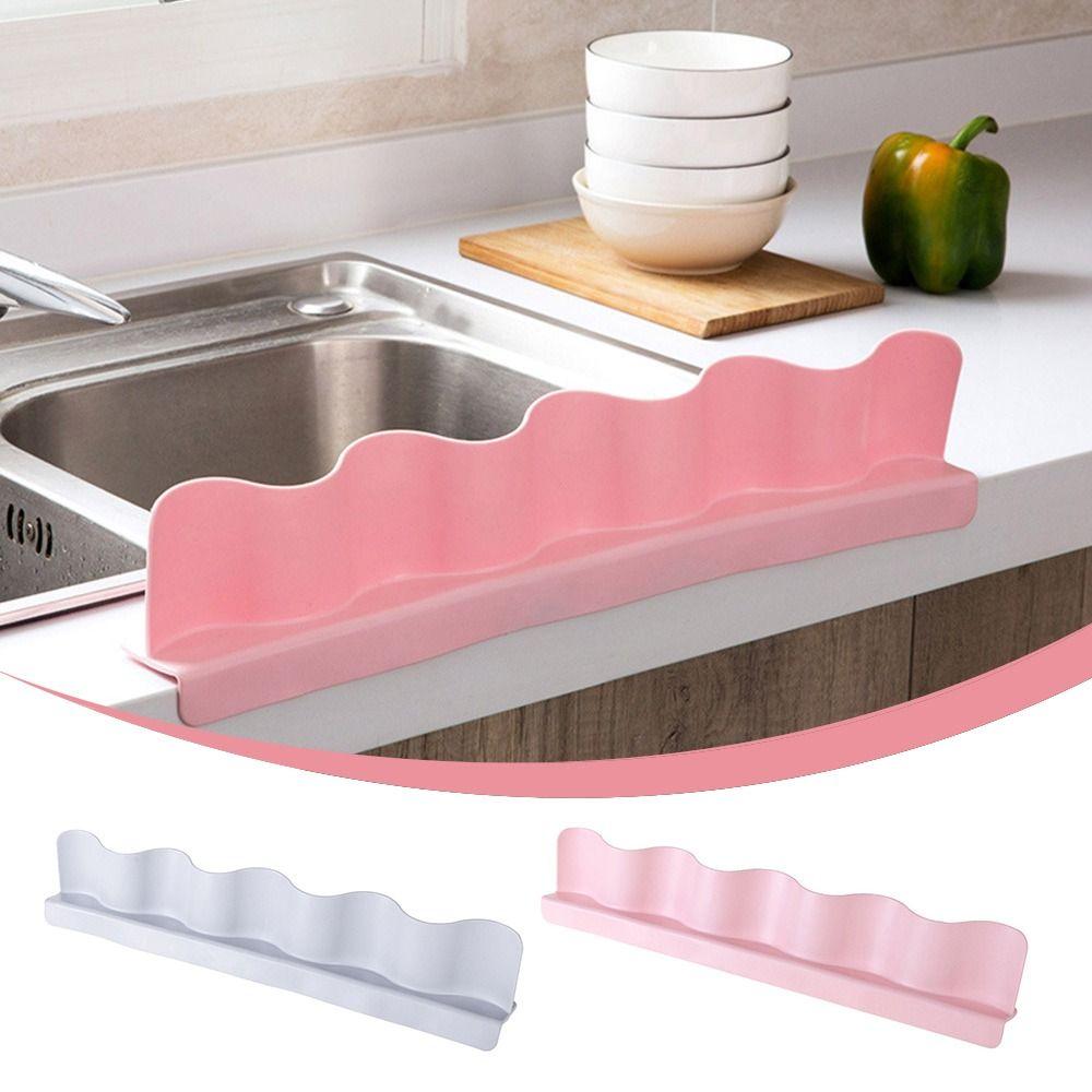 TPE Sink Baffle Splash Guard Suction Cup Waterproof Water Baffle Plate Oil-Proof Sink Guard Baffle Kitchen Supplies