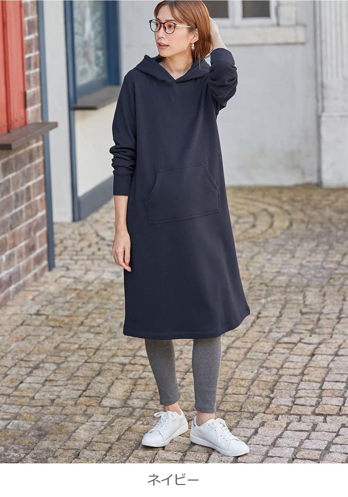 Maternity Nursing One Extremely Fleece Shaggy One Long Nursing Navy [ANGELIEBE] Clothes, Piece, Warm, Lining, Lining, Parka, Warm, Piece, Prenatal,