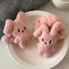 Plush Rabbit Shape Hair Clip/Hair Rope/Hair Claw Christmas Carnival Hair Rope for Woman Teens Taking Photo Non Slip
