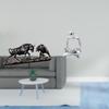 Modern Abstract Bull And Thinker Sculpture Creative Feng Shui Bear Cow Cattle Figurine Artwork for