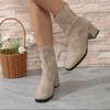 Fashion 2024 High Quality Women's Shoes Ankle Women's Boots Fashion Back Zip Modern Boots Women Hot Sale Plus Size Shoes for Women