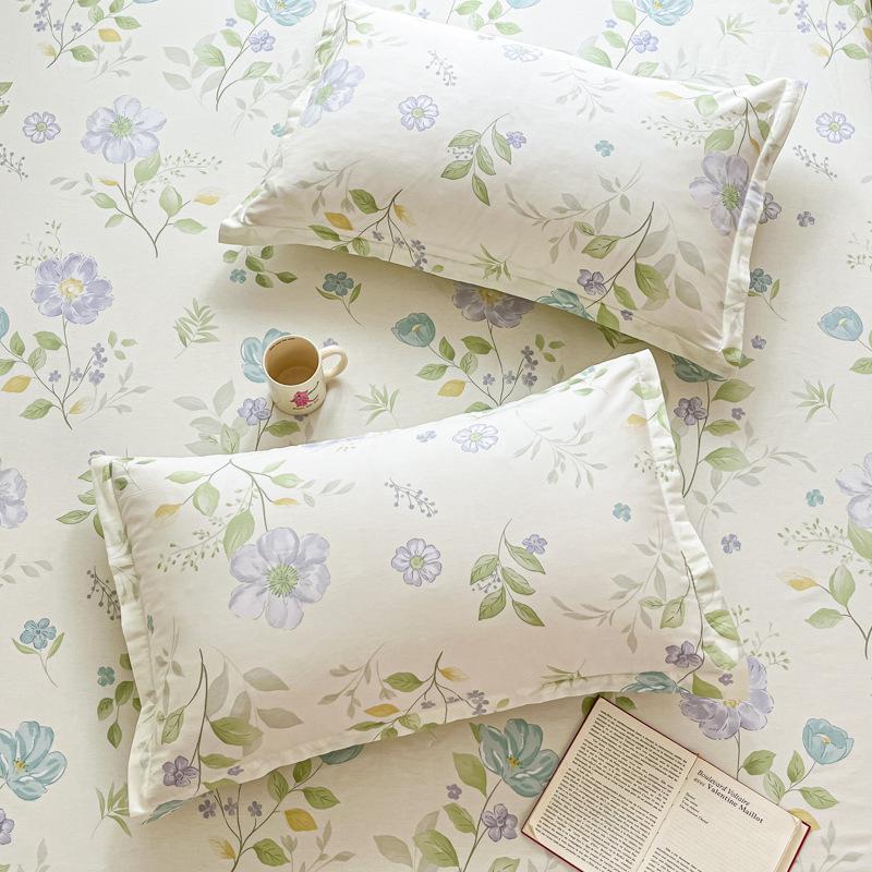 Cotton Pillowcases: Pure Cotton, Simple Style for Home, Dorms, Single & Double Rooms (Single/Pair)