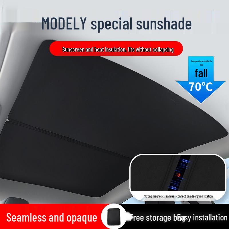 Tesla Model Y Schiebedach Wärmeisolierung Sonnenschutz (Version 2025)