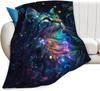 Christian Lion Scripture Jesus Throw Blanket for Women Men Kids Adults, Soft Warm Cozy Fleece Blanket for Couch Sofa Bed