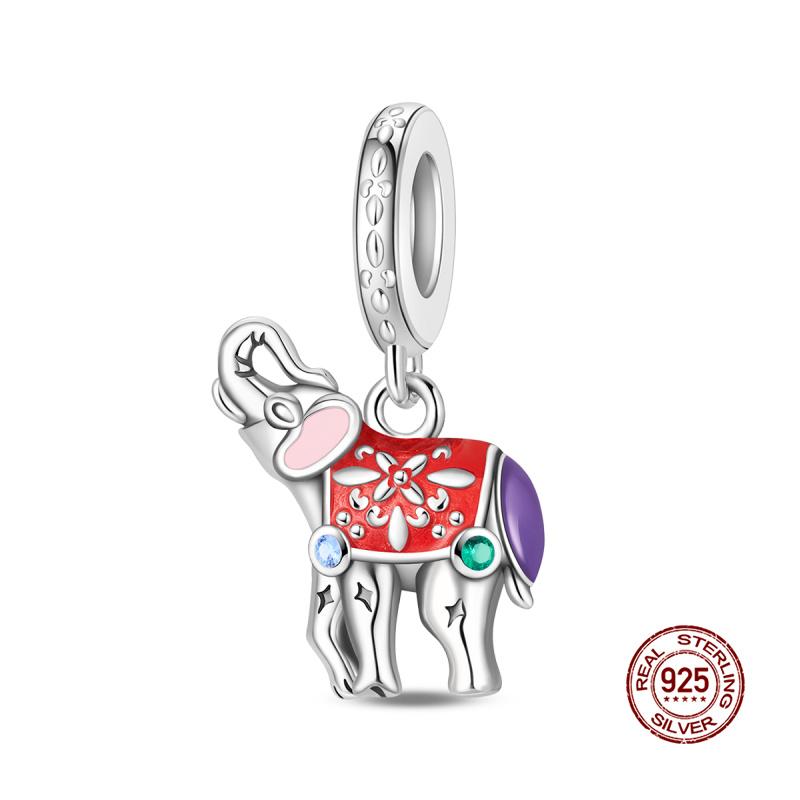 Original Charms Copper Elephant And Cat Charms Beads Fit 3Mm Original Bracelet For Womens Diy Fashion Jewelry Gifts