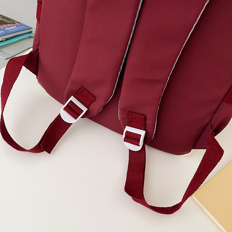 Backpack for College Students, Fashionable Color-blocking Backpack with Large Capacity