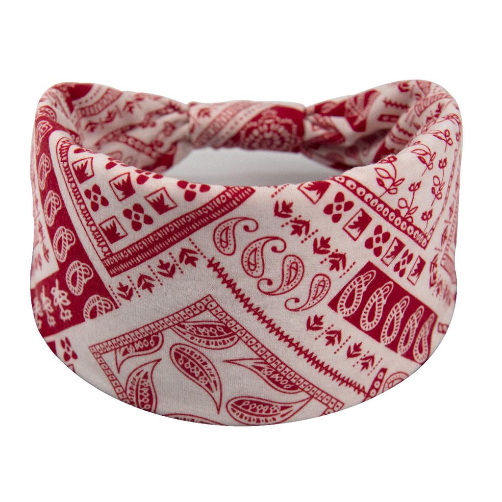 Bohemian Cashew Yoga Übung Stirnband Anti Schweiß und Feuchtigkeit Absorbieren Elastische Baumwolle Stirnband Knoten Stirnband