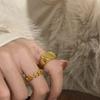 Unique Copper Pig Nose Ring For Women Geometric High Fashion Adjustable Accessory Statement