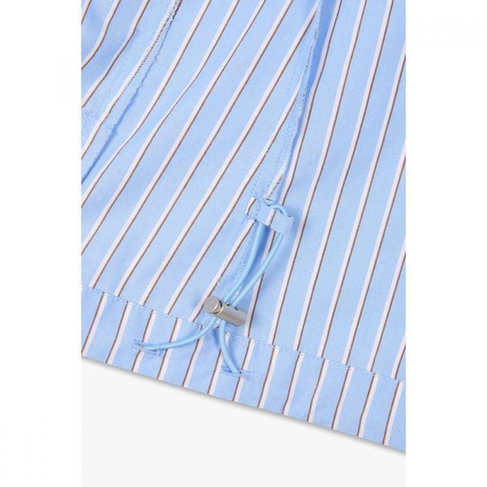 Studio Tomboy Stripe String Detail Shacket  9176221981 