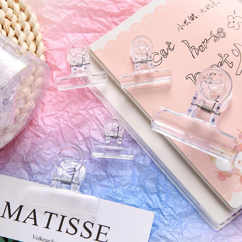 Transparent Multi-Functional Clip: Small Size for Papers, Tickets, and Snack Sealing