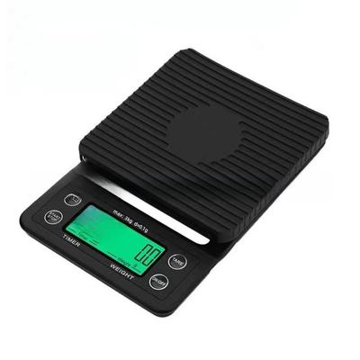 Balanza Electrónica de Precisión para Café y Cocina, Capacidad 3 kg/5 kg con Temporizador, Modelo K07