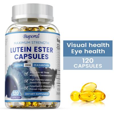 Lutein Capsules, Containing Zeaxanthin and Blueberry Extract, Eye-protecting Vitamins, for Maintaining Vision Health, Suitable for Adults.
