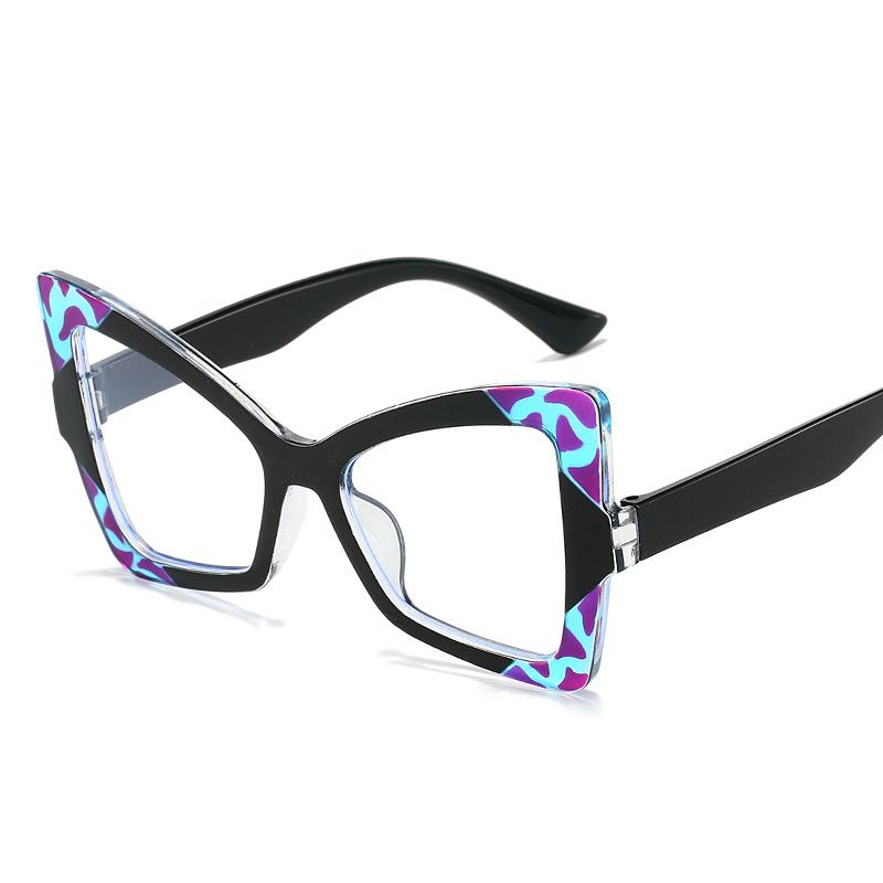 New Vintage Cat Eye Exaggerate Sunglasses Women Men Square Sun Glasses Big Eyewear for Male Female Special Shaped