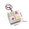 DIY Keyboard Finger Keyboard Caps Cartoon Four-square Keychain New Clicker Toy