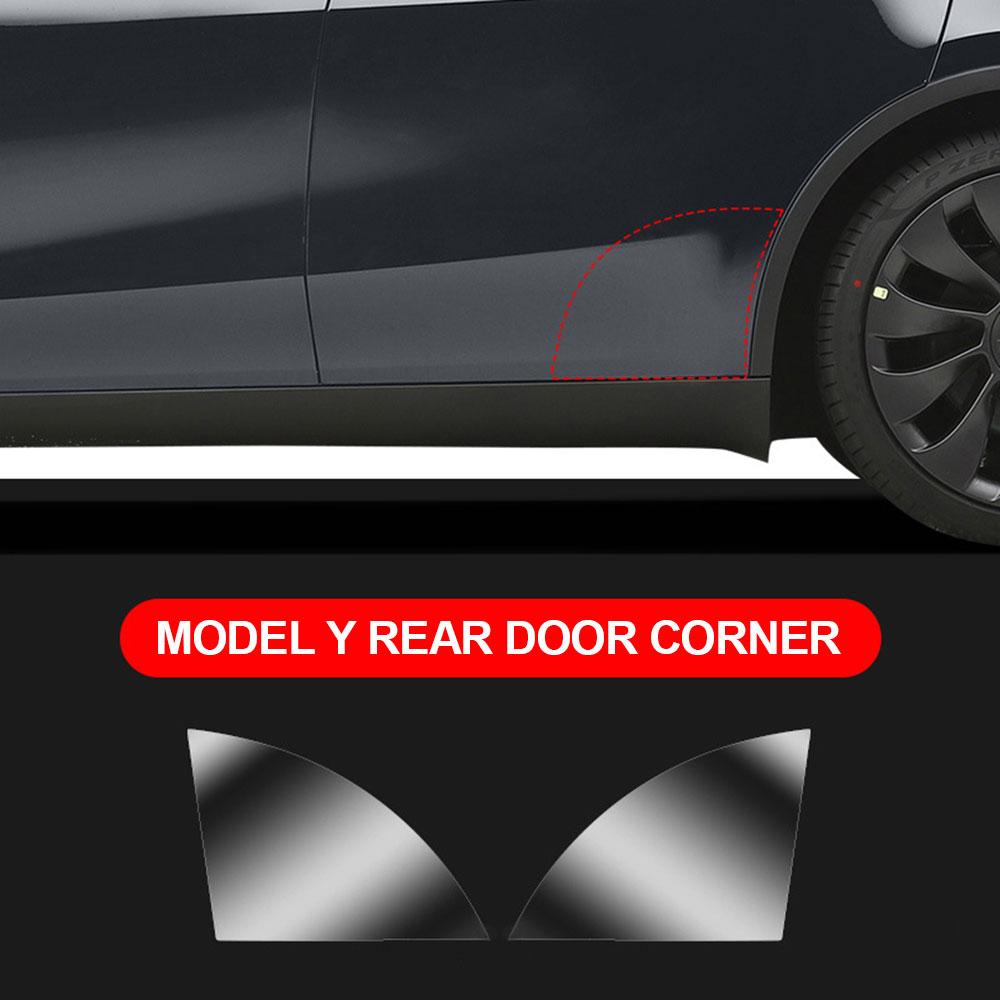 For Tesla Model3/Y 2017- Front Door Rear Door Extended Protective Film Invisible Car Clothing PPF Lamp Film Set Decoration
