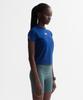 Minasu Venode Small Track Logo Active Tshirts_Blue (Crop Fit)