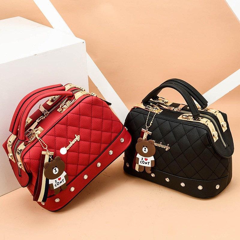 

Маленькая женская парфюмерная сумка Boston Shoulder Bags New Fashion