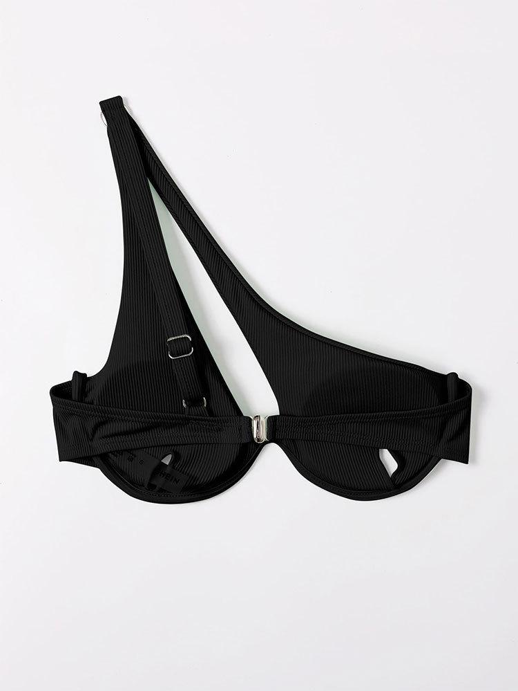 2025 Léto Vícebarevné Jednoramenné Trojúhelníčkové Bikiny Plavky pro Ženy