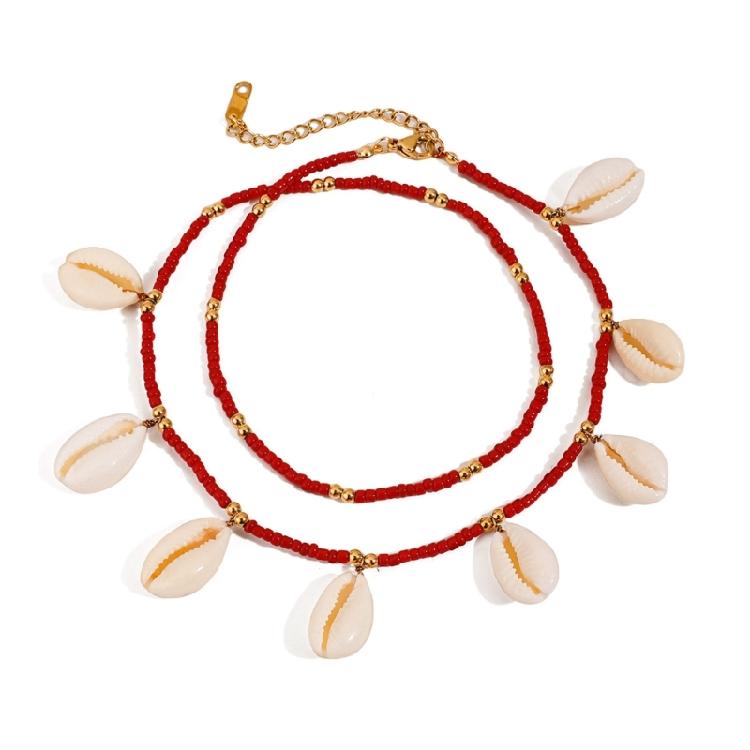 Meeres-Themen Harz Fußkettchen 6 Tropische Urlaubsdesigns Robuster Kunststoff Schmuck für Damen Mädchen